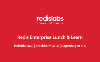Redis Enterprise Lunch & Learn Roadshow: Fin 26.3. – Swe 27.3. – Den 5.4.